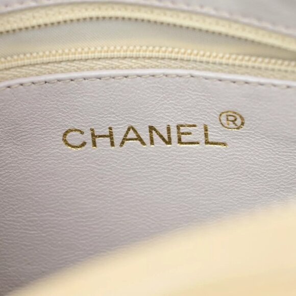 CHANEL CC Mini Matelasse Tassel Chain Shoulder Bag Leather BE Vintage - Picture 6 of 16